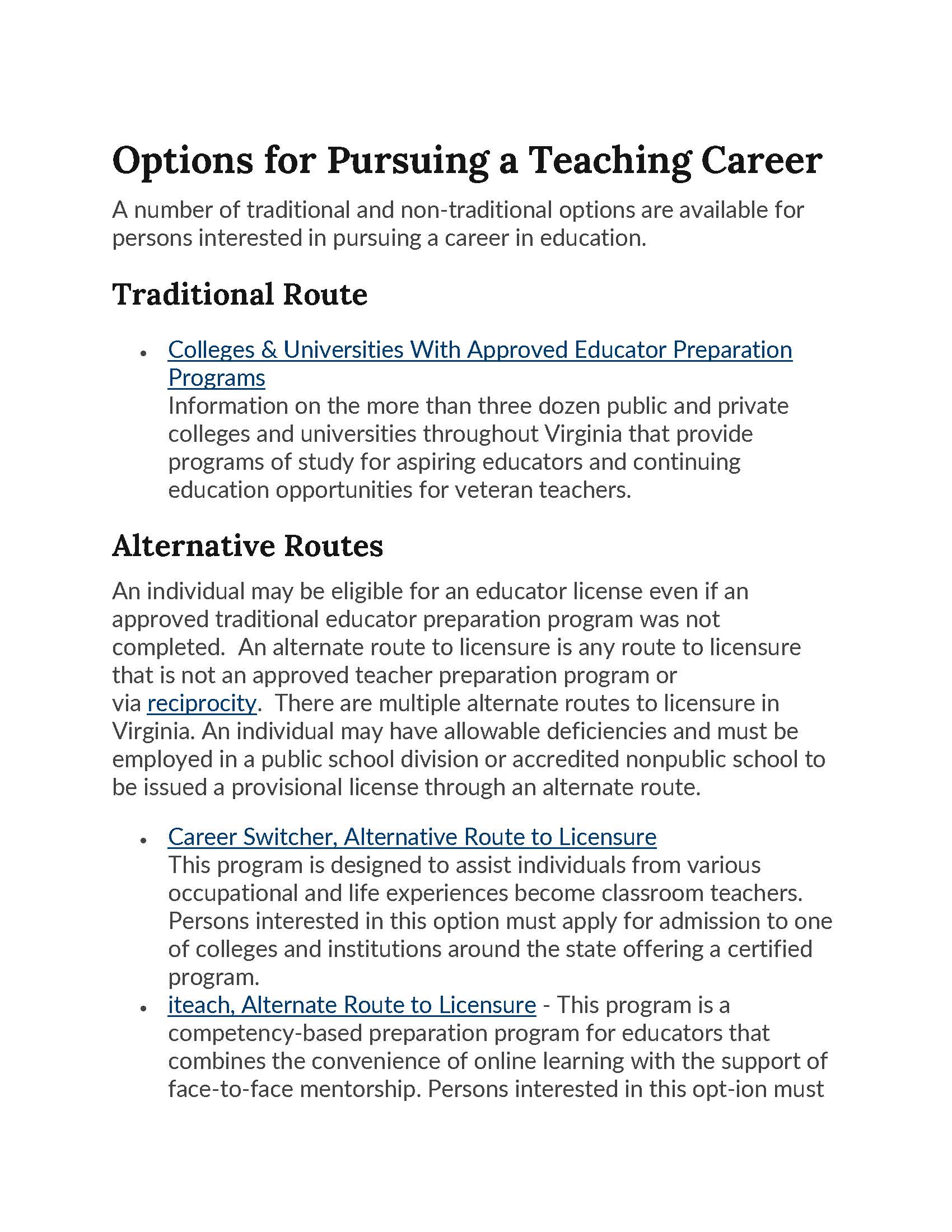 Interested In Being A Teacher?